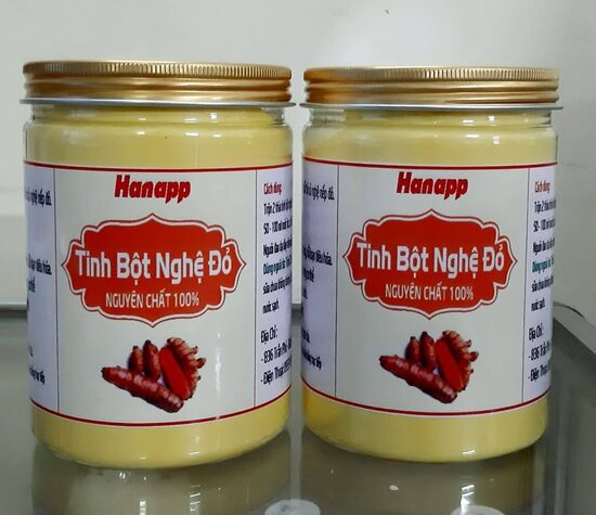 TINH BỘT NGHỆ ĐỎ & VIÊN TINH NGHỆ MẬT ONG
